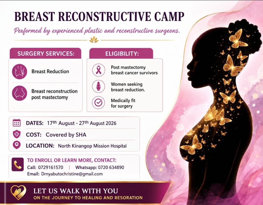 North Kinangop Catholic Hospital Breast Reconstructive Camp